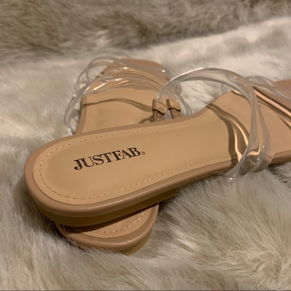 NWOT JustFab nude slides - Picture 2 of 6